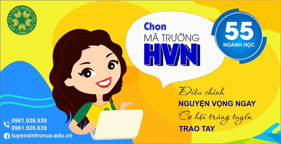 Nhanh tay điều chỉnh nguyện vọng để trở thành tân sinh viên Học viện Nông nghiệp Việt Nam